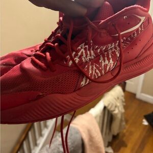 Puma Red and White Athletic Shoes